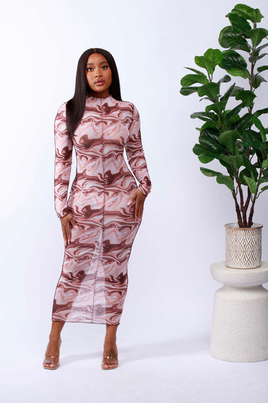 Chocolate Charm Bodycon Dress