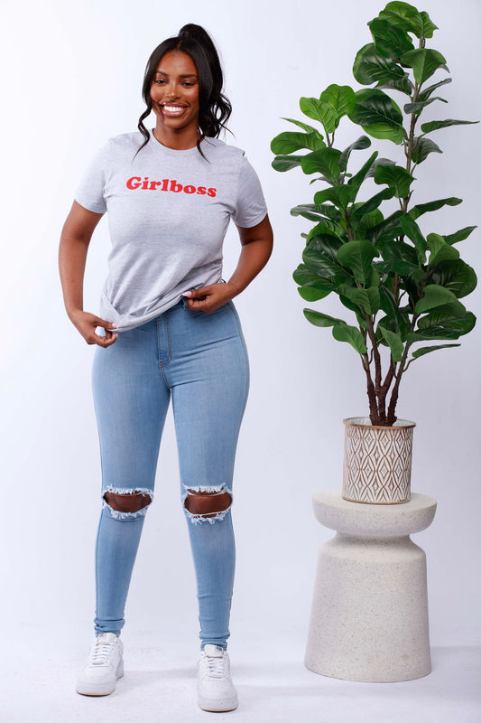 ''Girlboss'' - Printed Short-Sleeve T-Shirt