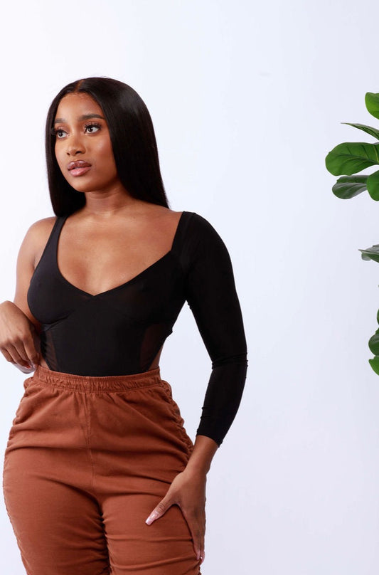 Solid Irregular Bodysuit