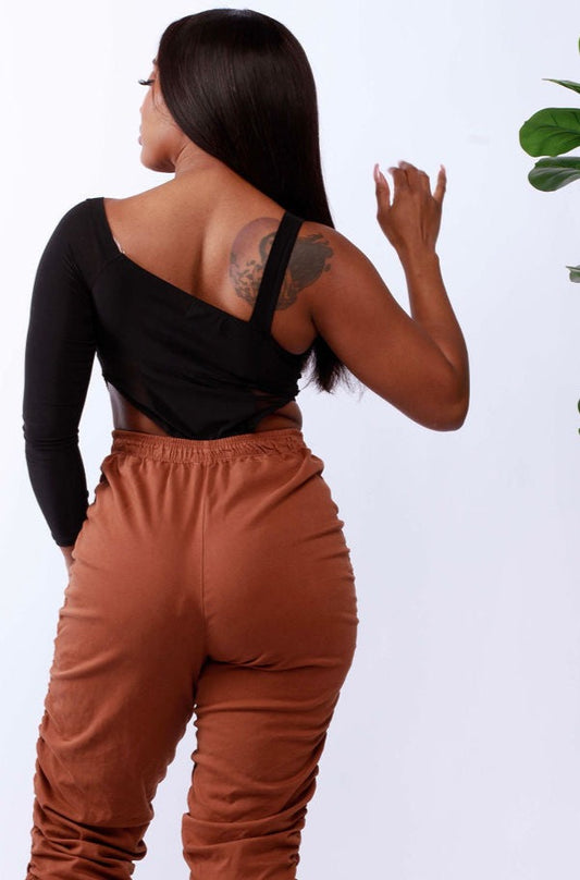 Solid Irregular Bodysuit