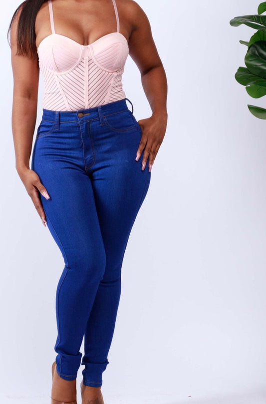 Fashion High-Waist Skinny Jeans