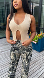Reb V-Neck Tank (Nude)