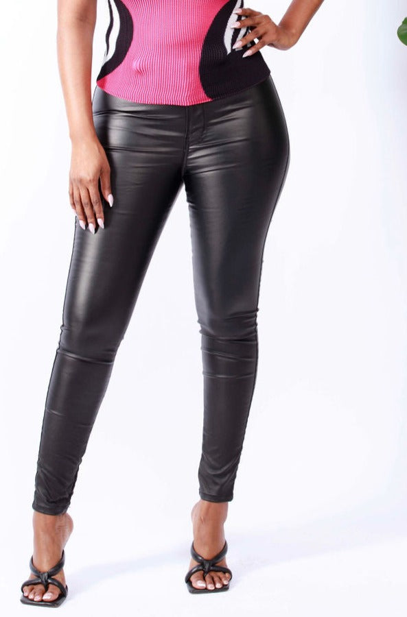Jackie faux leather pants