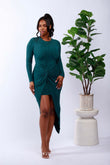 Cece Twisted Midi Dress