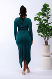 Cece Twisted Midi Dress