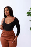 Solid Irregular Bodysuit