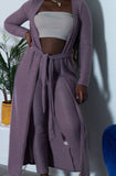 Bandeau Top, Leggings and Cardigan Set
